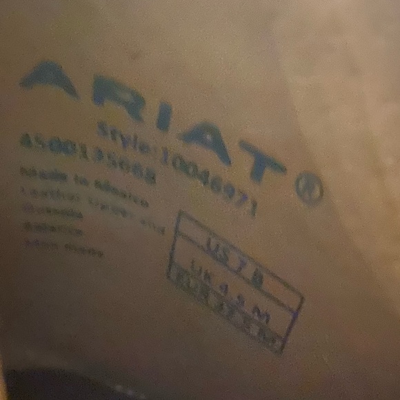 ARIAT HAZEL DIXON CHIMAYO TAN SUEDE WOMEN’S ANKLE BOOTS BOOTIES SNIP TOE SIZE 7B - Picture 5 of 7